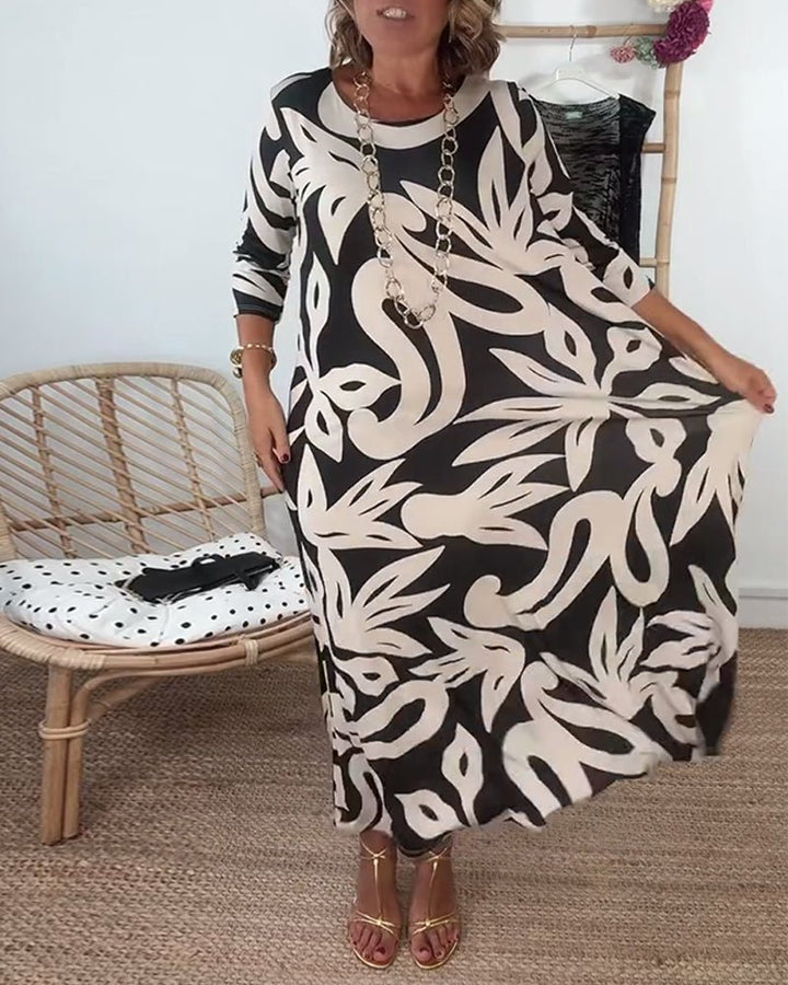 Maxizauber | Elegantes Maxikleid mit Print