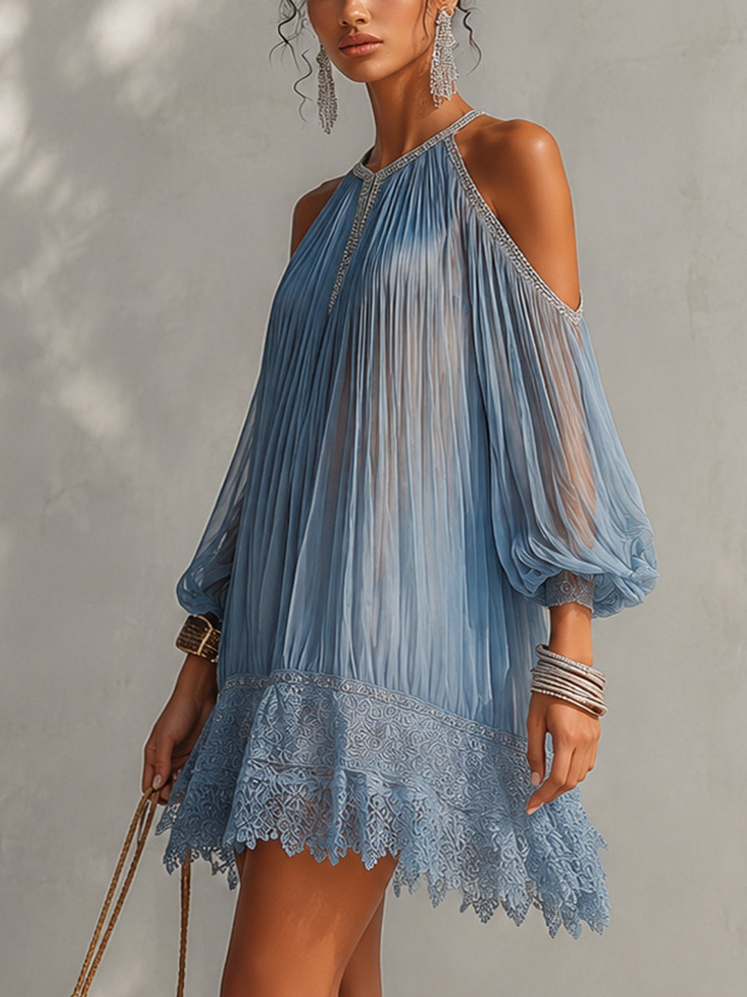 Wolkenblau™ | Off-Shoulder Minikleid