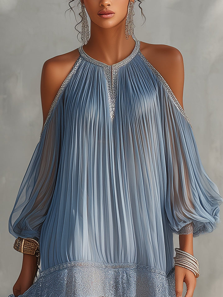 Wolkenblau™ | Off-Shoulder Minikleid