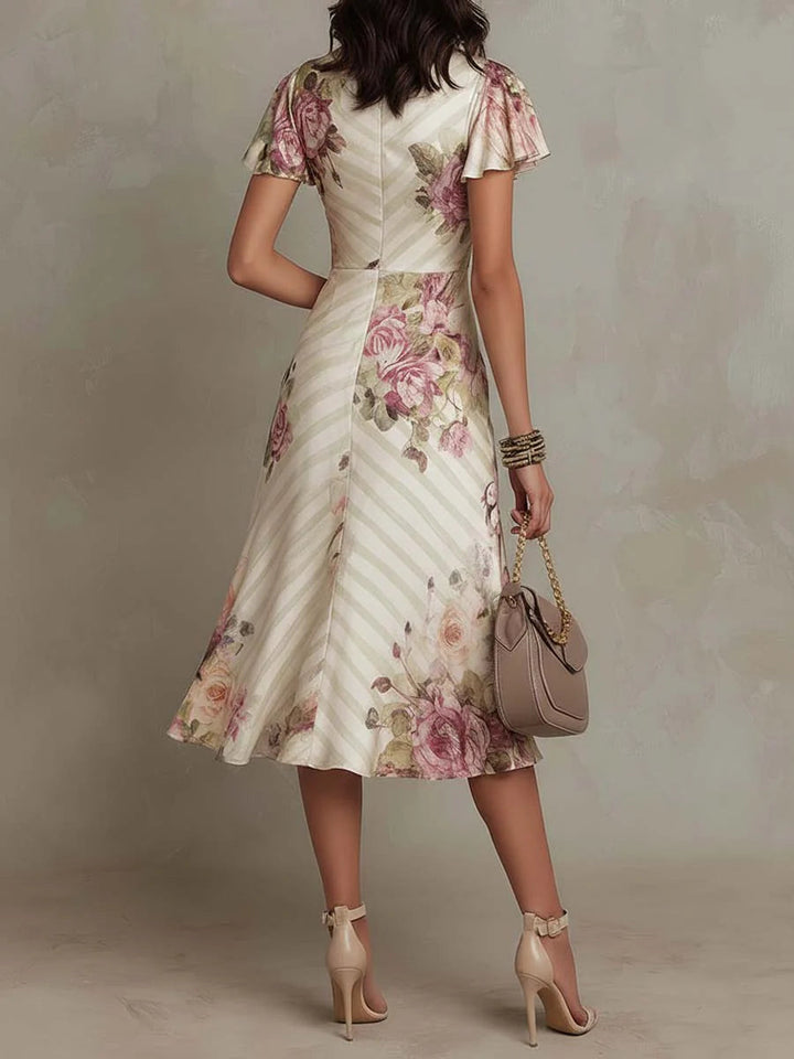 Margaret Vintage-Midikleid – Gesamtansicht