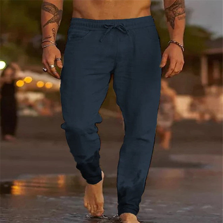 Strandbaumwolle | Lässige Herren Strandhose aus Baumwolle