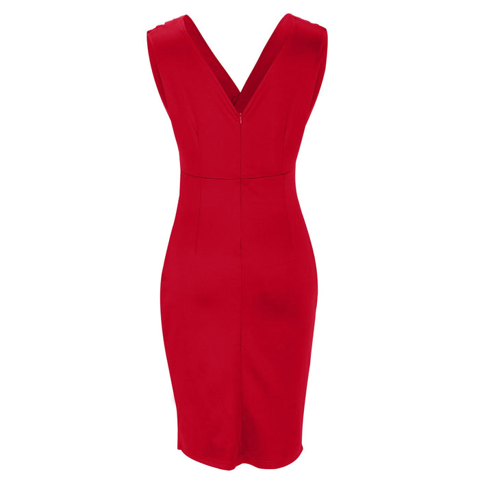 Regaliaelegant | Elegantes Figurbetontes Kleid mit V-Ausschnitt und Schlitz