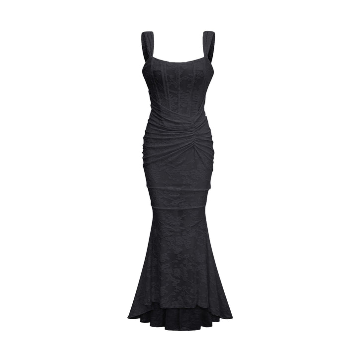 Jacquard-Traum | Elegantes Maxikleid mit Blumenmuster