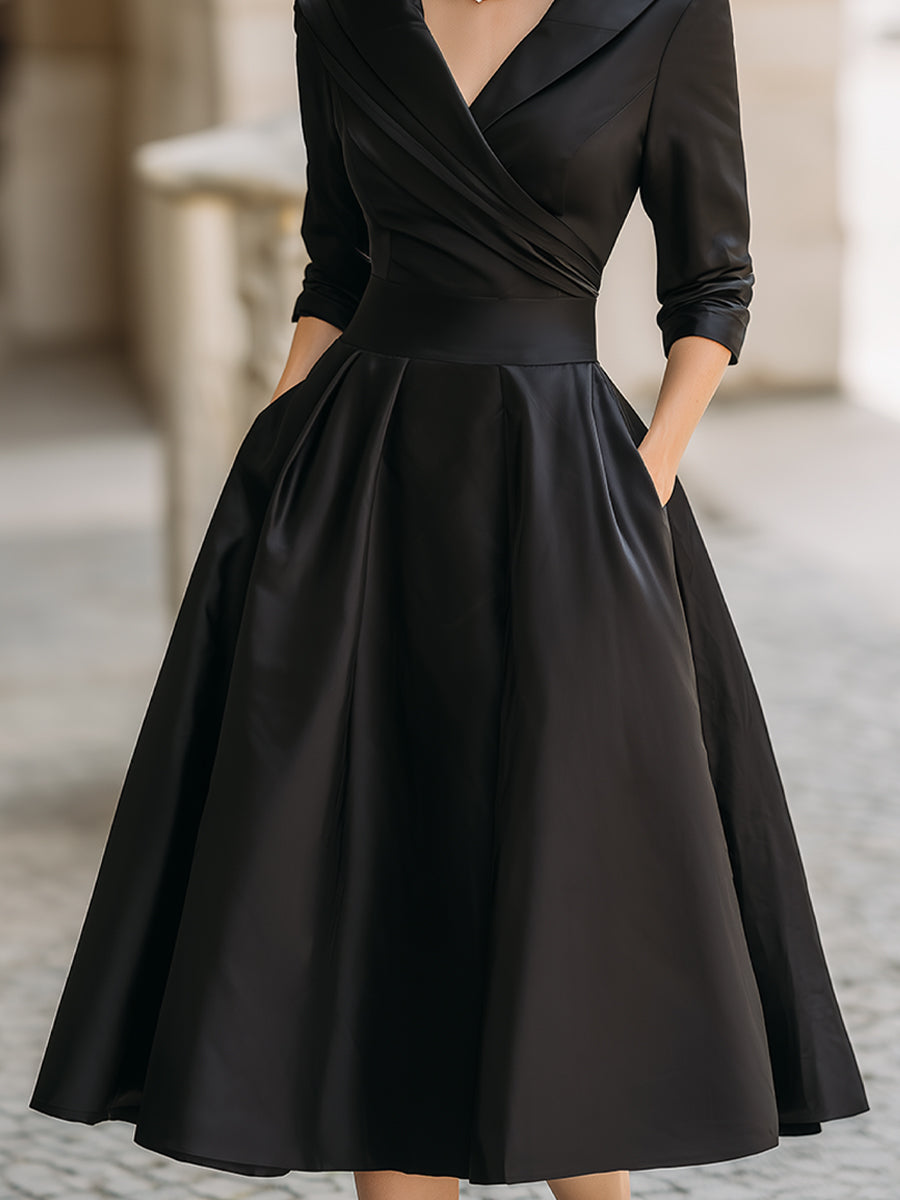 Leaglanz | Elegantes Midikleid mit Dezentem Glanz