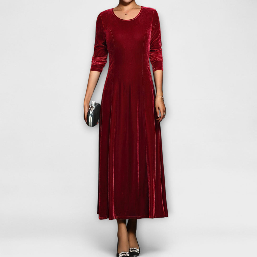Marilousamt | Weiches Samtkleid