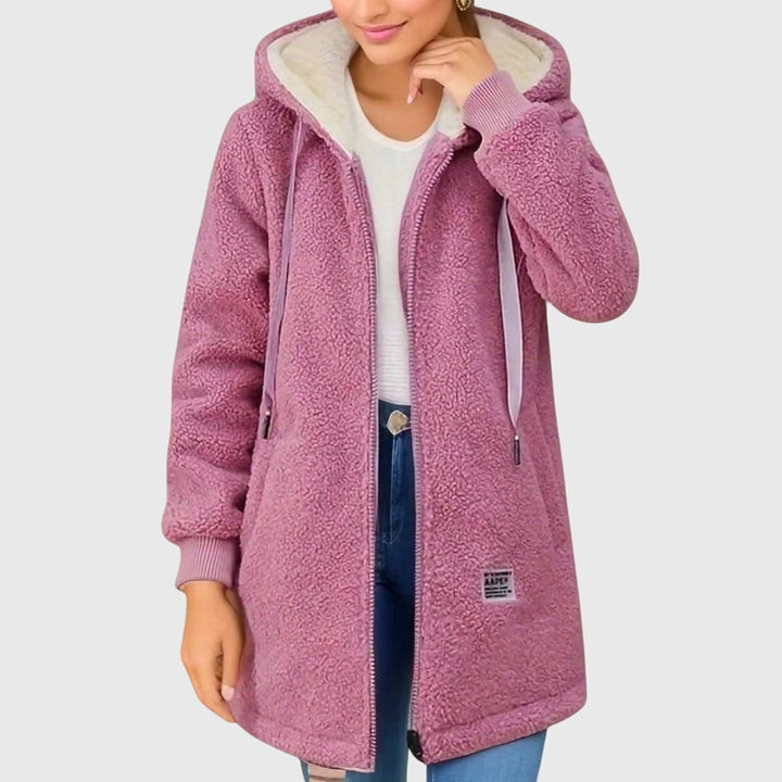 Kapuzenflausch | Damen-Fleecejacke