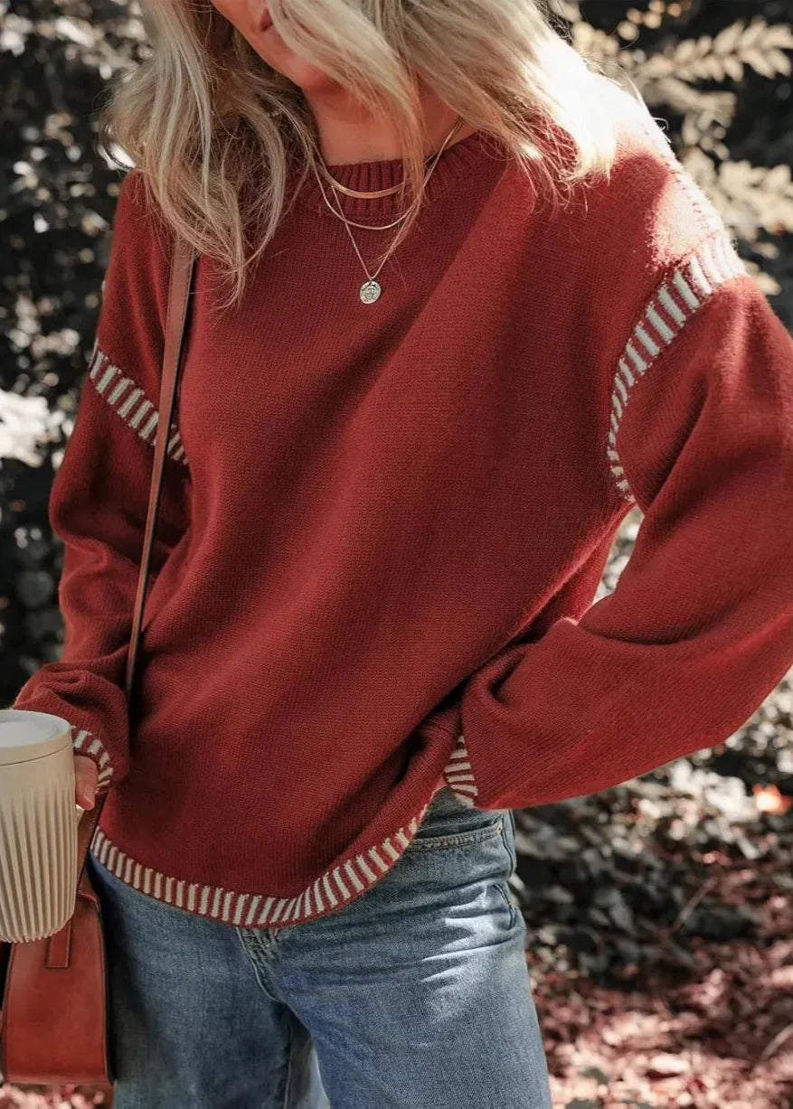 Kontrastspiel | Schicker Pullover