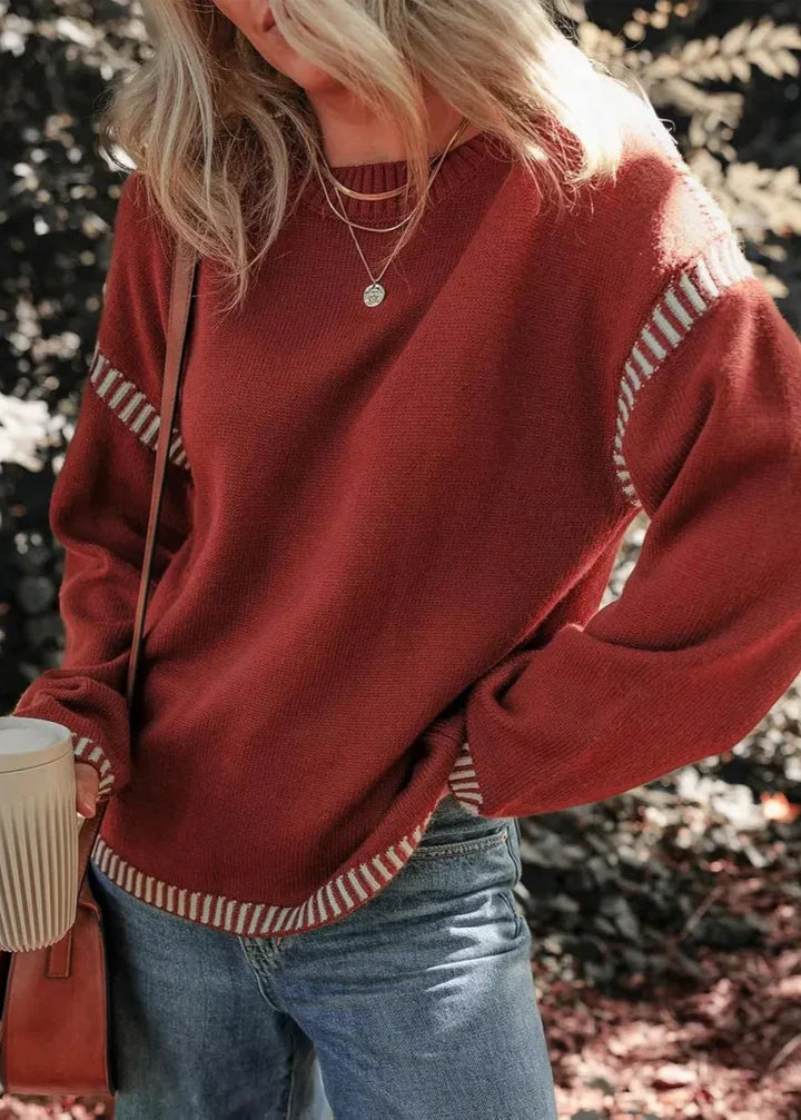 Kontrastspiel | Schicker Pullover