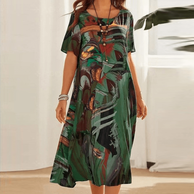 Kunstwerk | Schickes bedrucktes Kleid