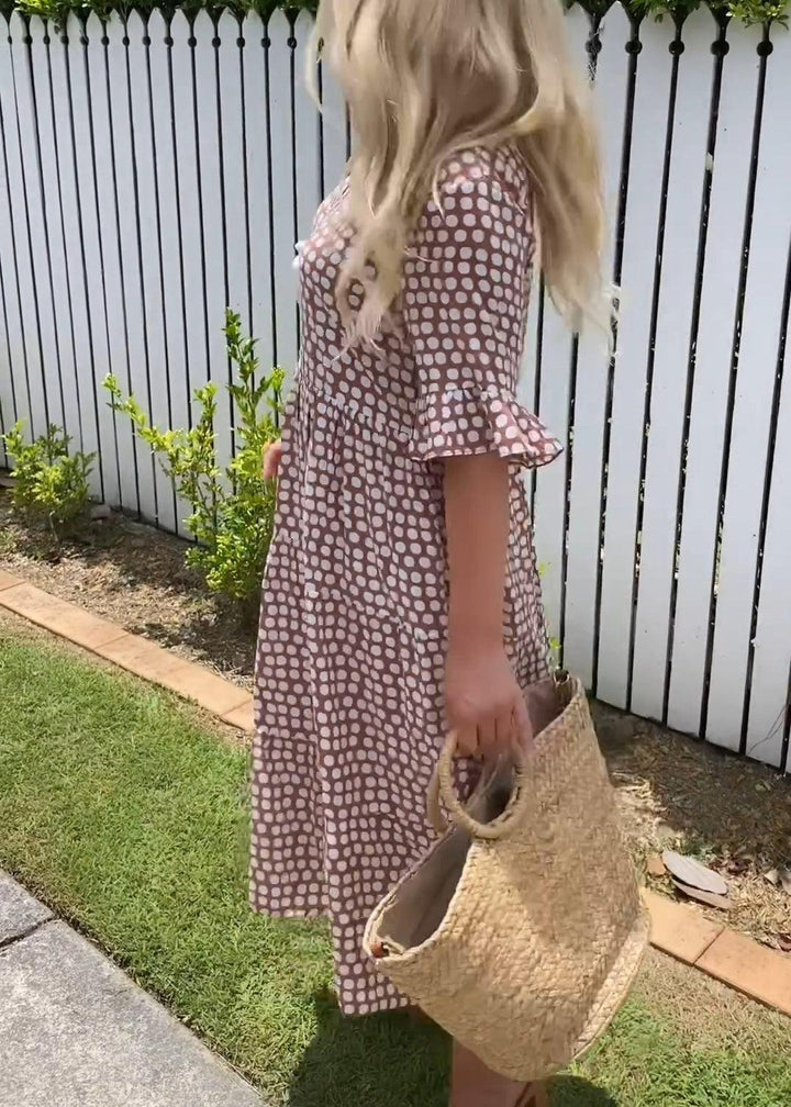 Sommerbrise | Midikleid mit kurzen Ärmeln