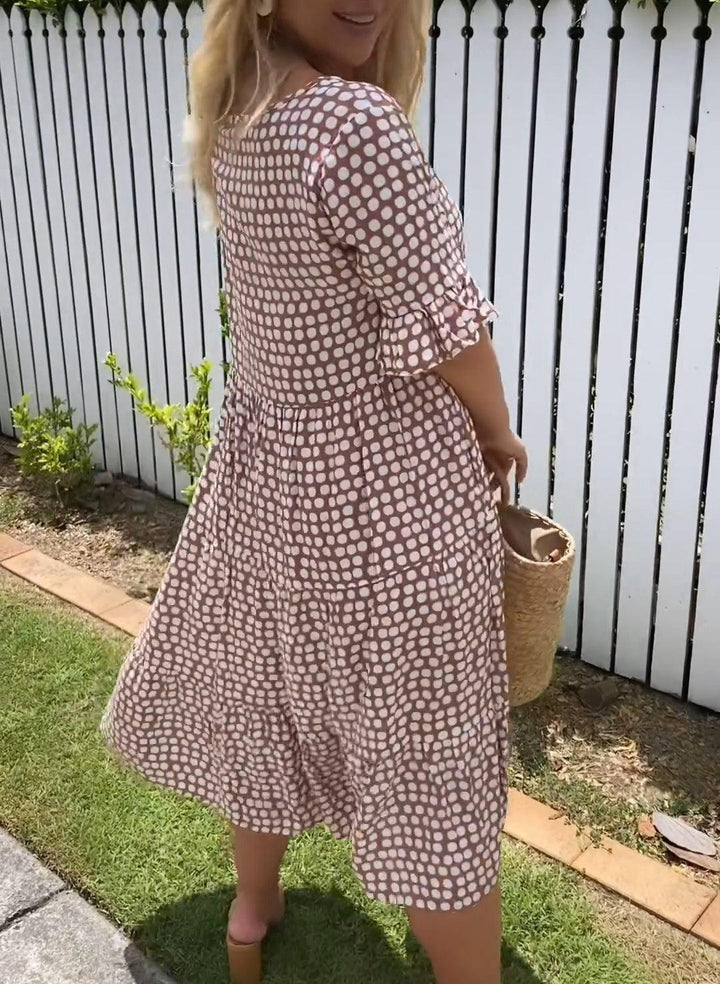 Sommerbrise | Midikleid mit kurzen Ärmeln
