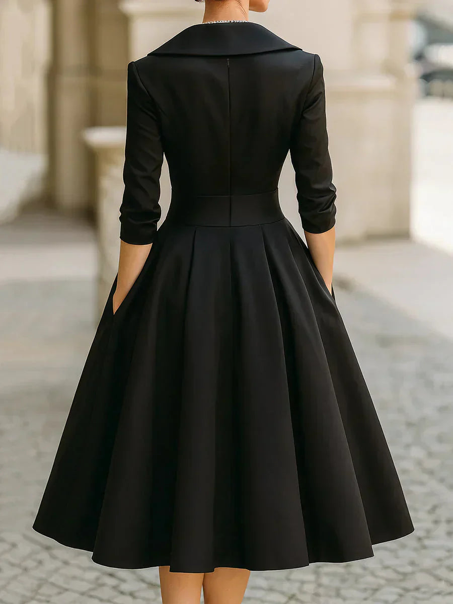 Sorella | Drapiertes Satinkleid