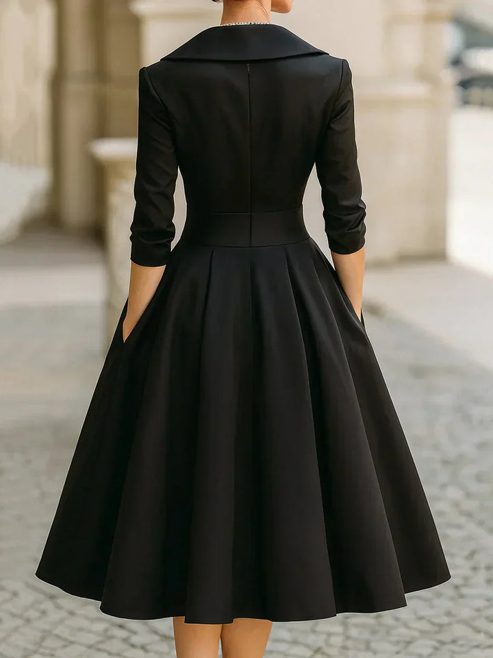 Sorella | Drapiertes Satinkleid