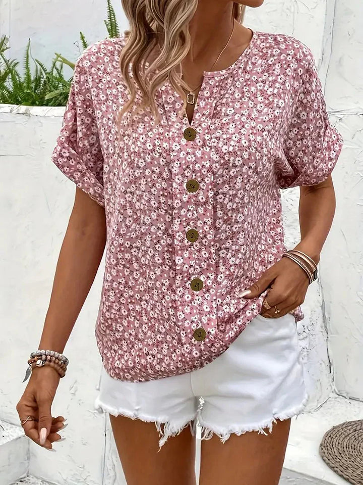 Wildblüte | Bluse mit Kragen