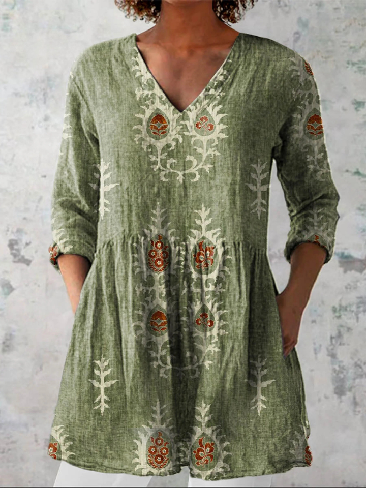 Elise Tunika-Bluse in Grün