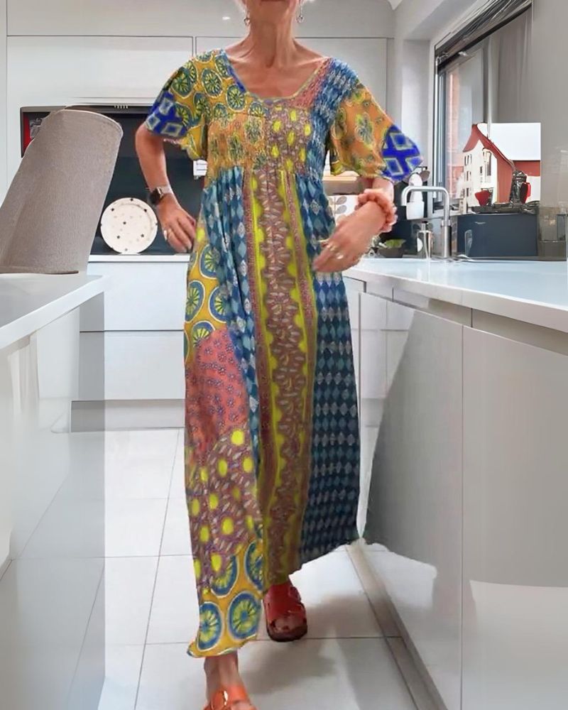 Ashboho | Buntes Bohemian-Kleid