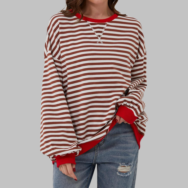 Alviro | Gestreiftes Komfort-Sweatshirt für jeden Tag