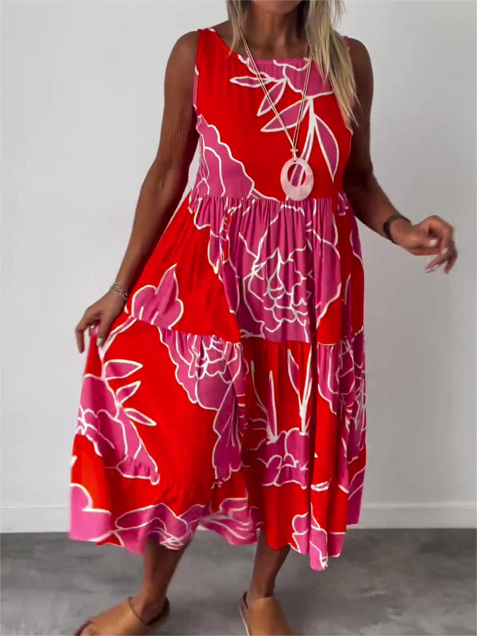 Blütenanmut | Elegantes Blumenkleid