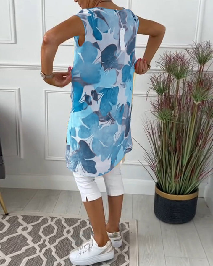Blütenbluse | Legere Bluse mit Blumenprint