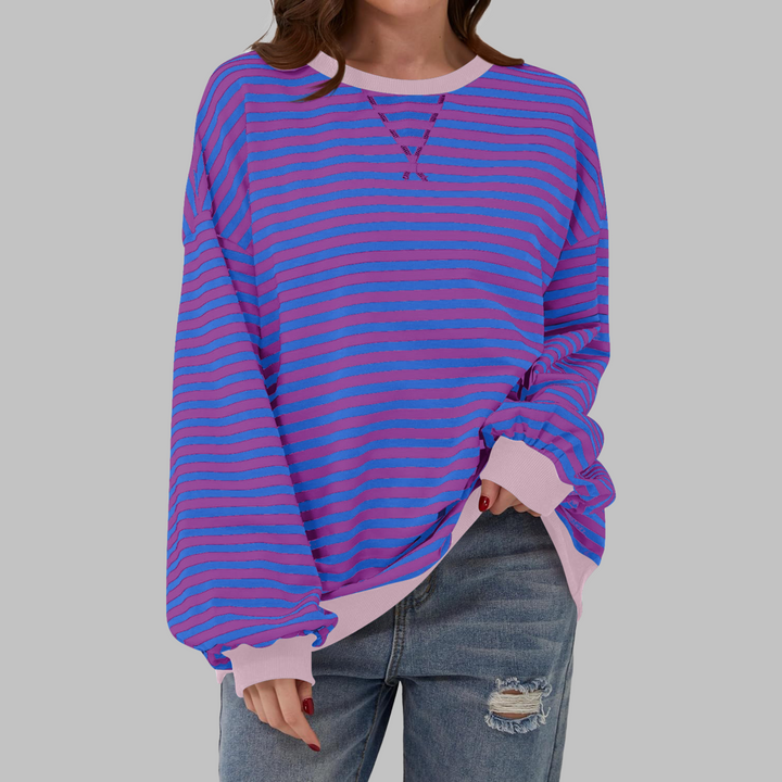 Alviro | Gestreiftes Komfort-Sweatshirt für jeden Tag