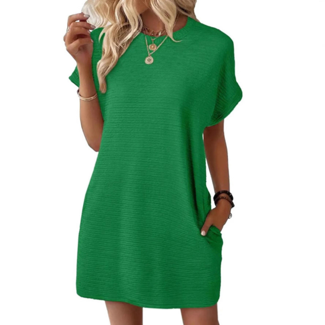 Ivaysommer | Minimalistisches Sommerkleid mit Rundhalsausschnitt