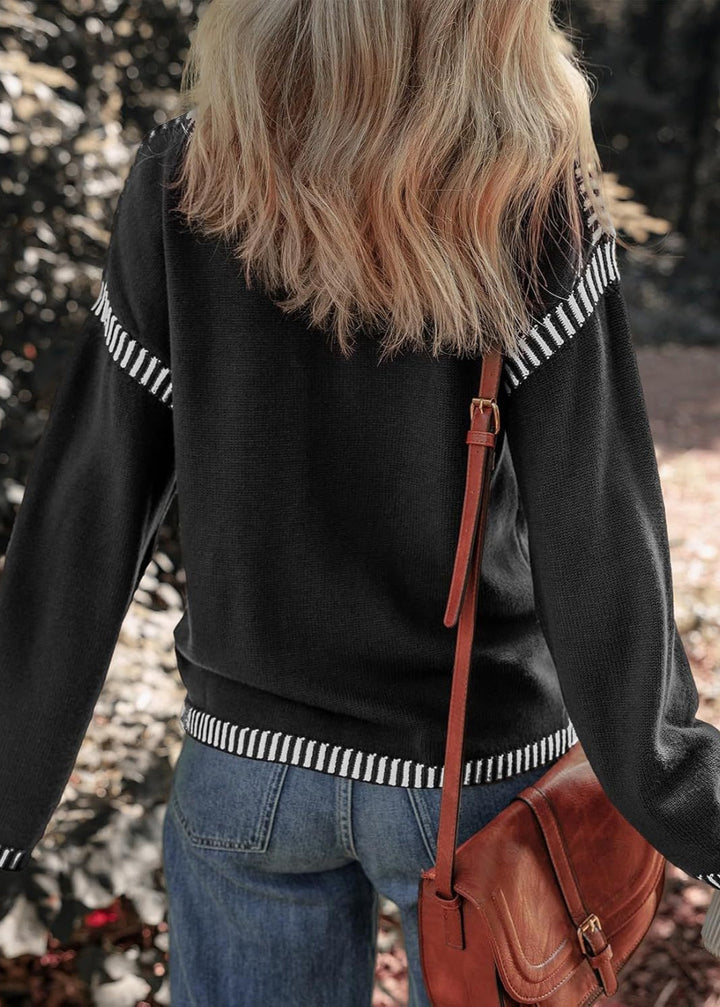 Kontrastspiel | Schicker Pullover