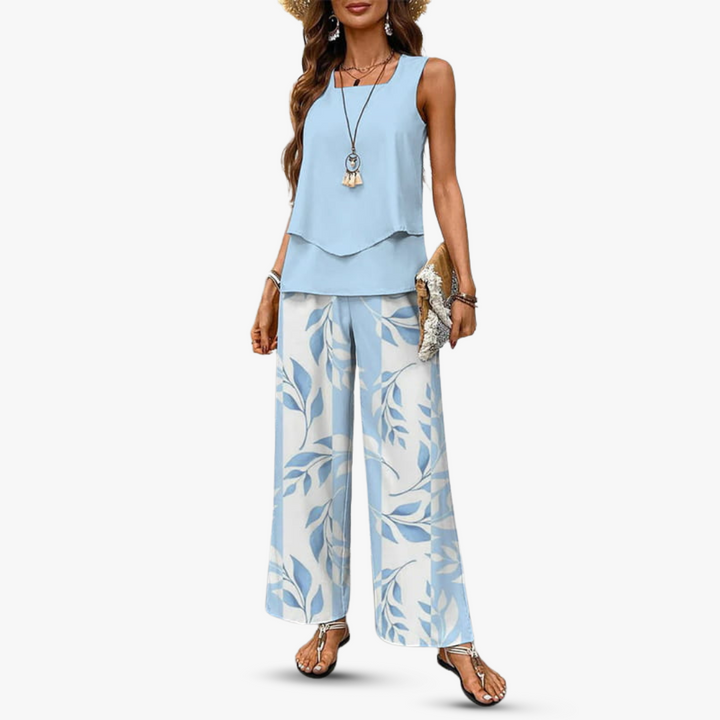 Amaraset | Premium Zweiteiliges Set mit Ärmellosem Top und Hose