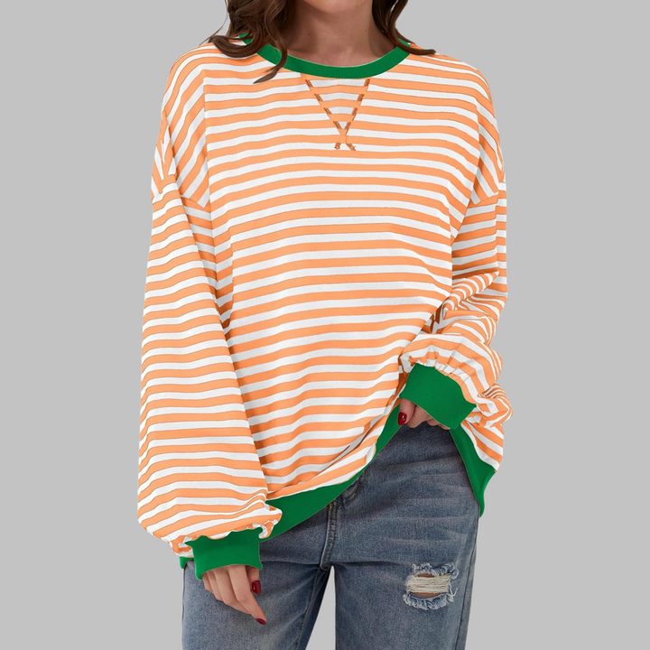 Alviro | Gestreiftes Komfort-Sweatshirt für jeden Tag