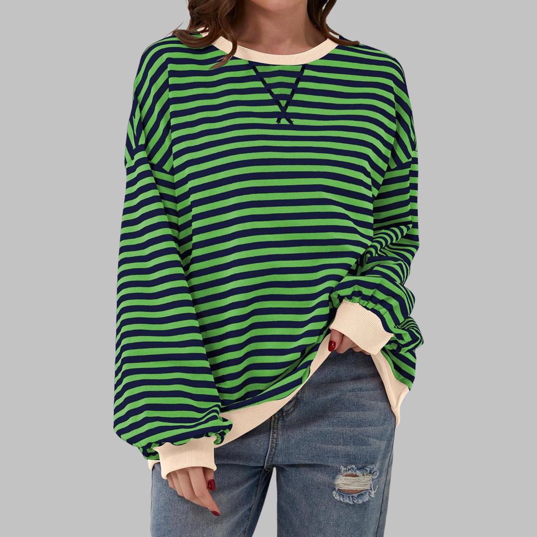 Alviro | Gestreiftes Komfort-Sweatshirt für jeden Tag