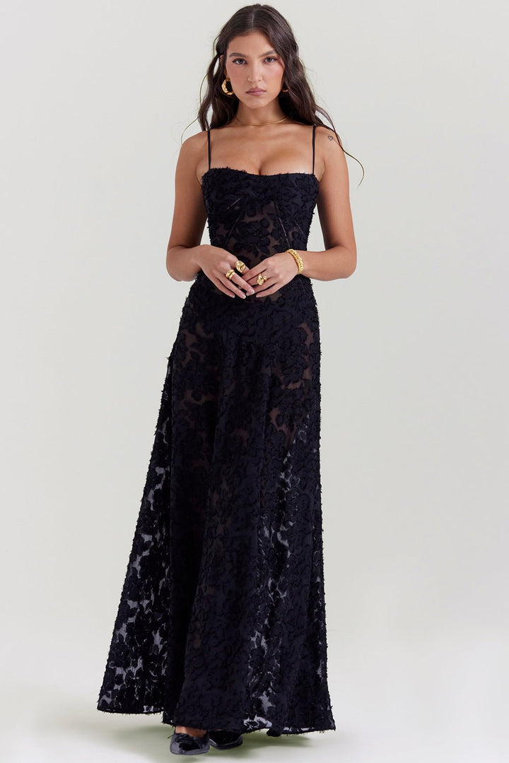Rosenzauber | Kleid mit Schnürung und Blumenmuster