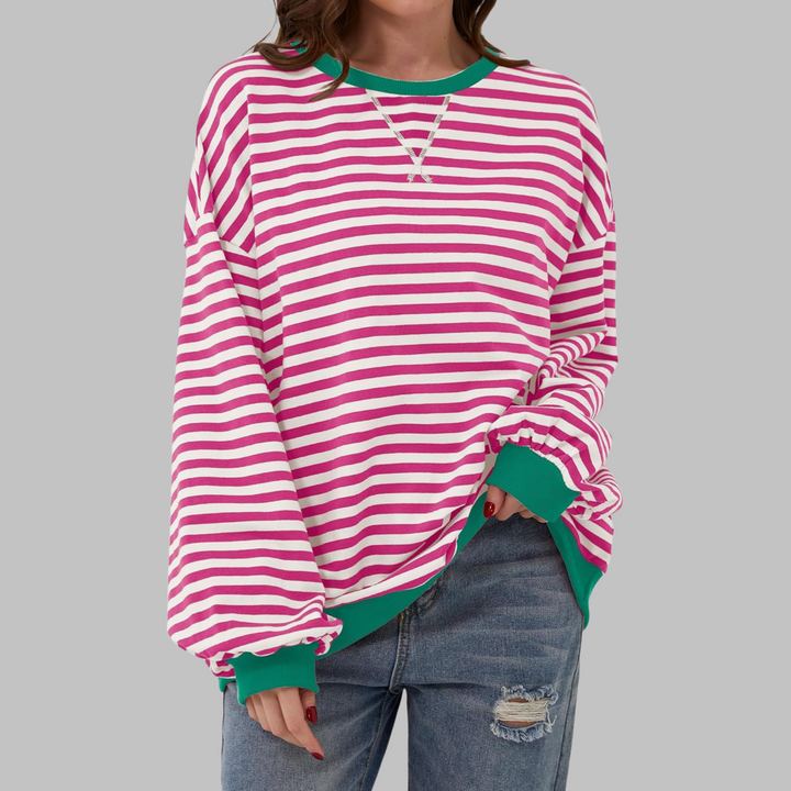 Alviro | Gestreiftes Komfort-Sweatshirt für jeden Tag