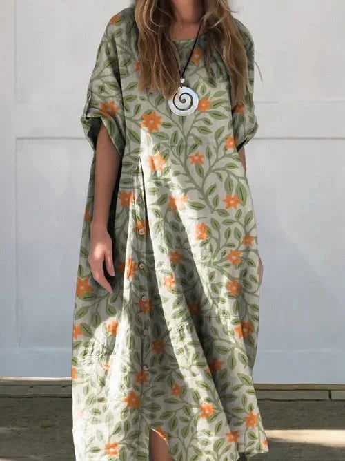 Leinenluxus | Legeres Kleid aus Leinenmix