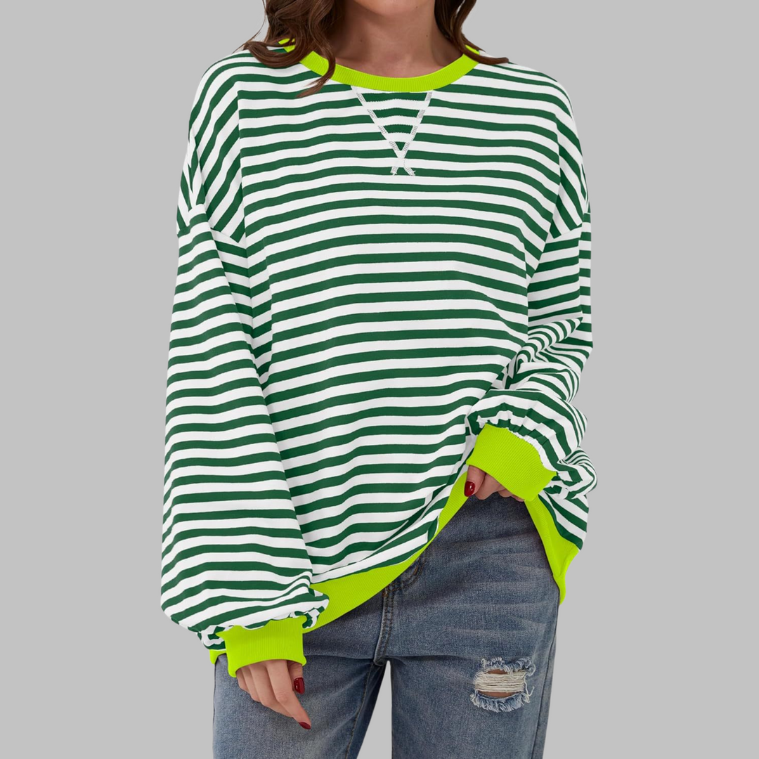 Alviro | Gestreiftes Komfort-Sweatshirt für jeden Tag
