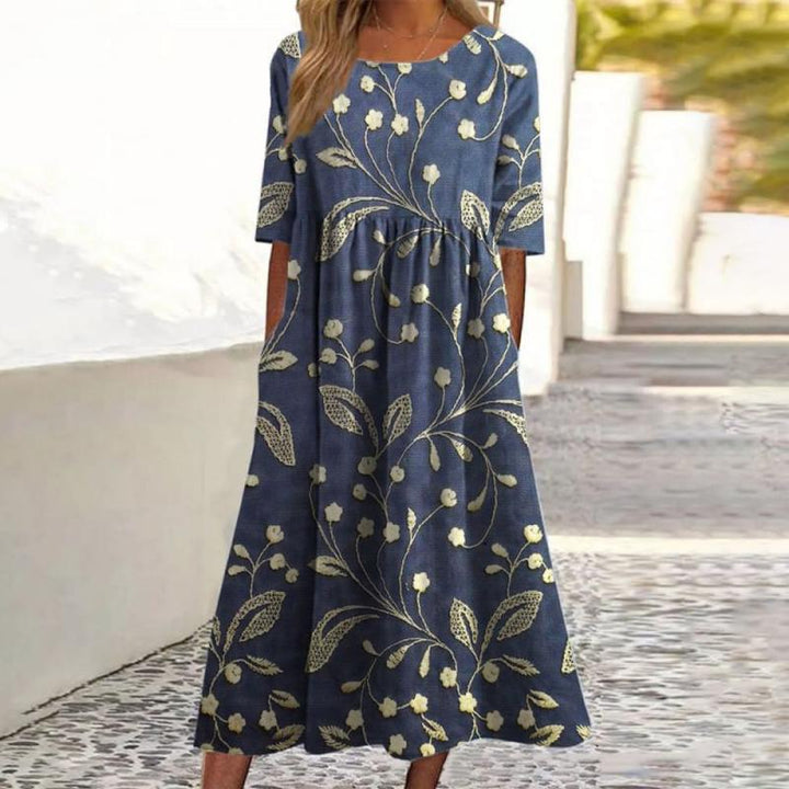 Blütentraum | Verspieltes Blumen-Midikleid