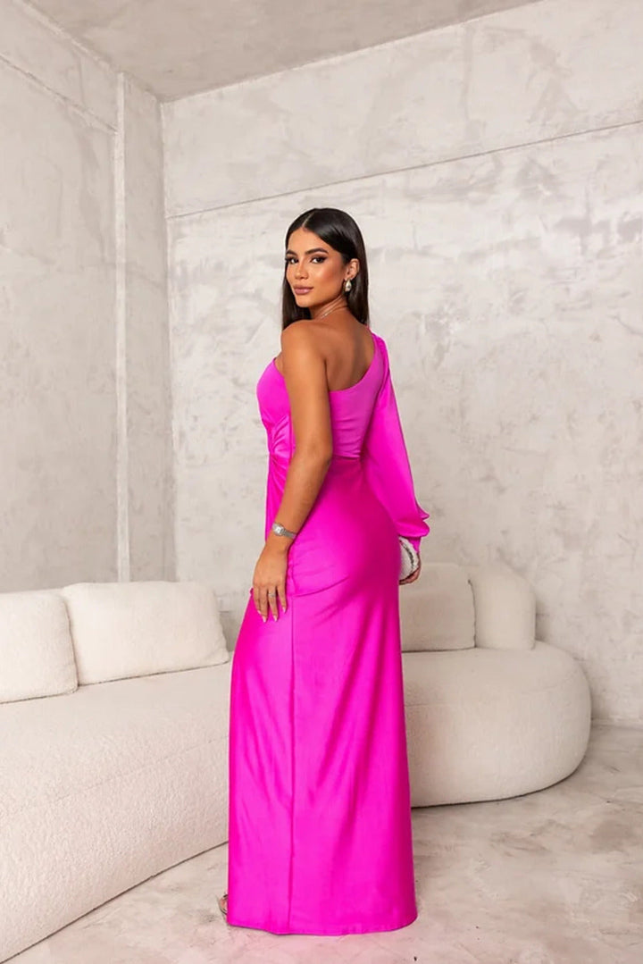 Dorieschlitz | Asymmetrisches Kleid mit langem Schlitz
