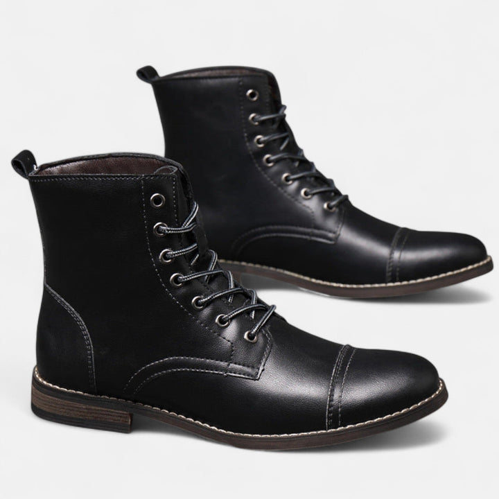 Martinostiefel | Elegante Herrenstiefel aus Kunstleder