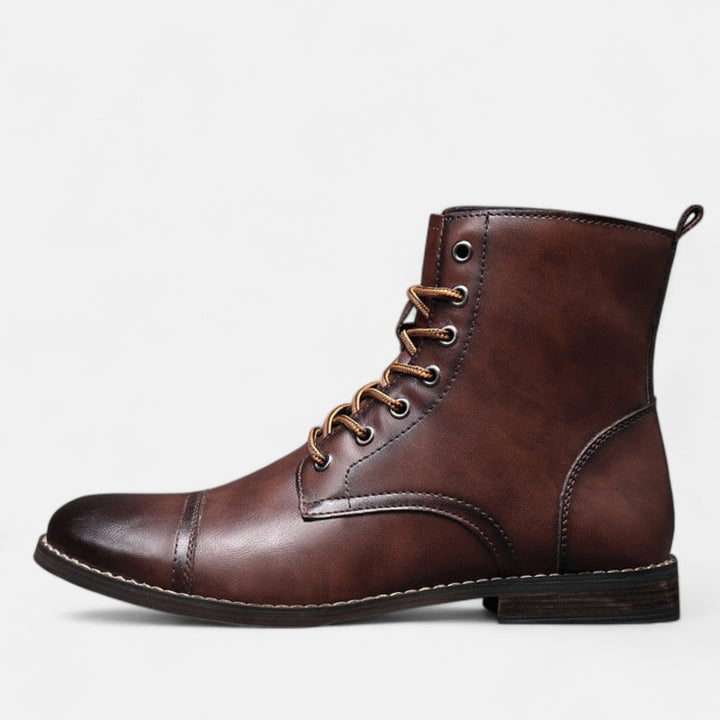 Martinostiefel | Elegante Herrenstiefel aus Kunstleder