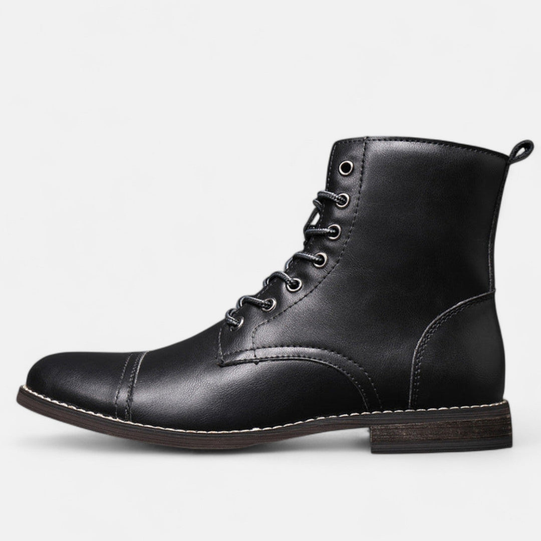 Martinostiefel | Elegante Herrenstiefel aus Kunstleder