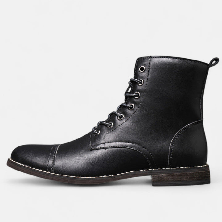 Martinostiefel | Elegante Herrenstiefel aus Kunstleder