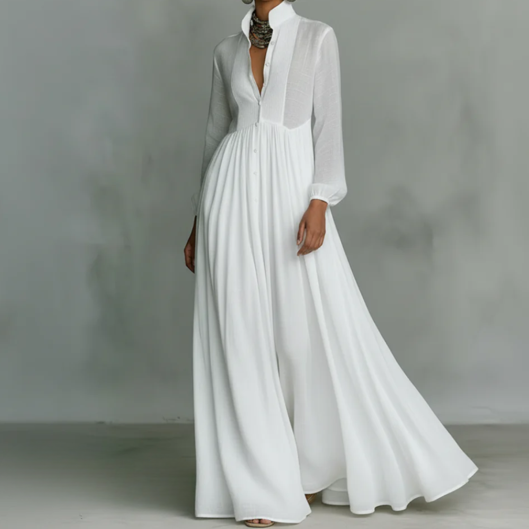 Gailbaumwolle | Essentielles Maxikleid aus Baumwolle