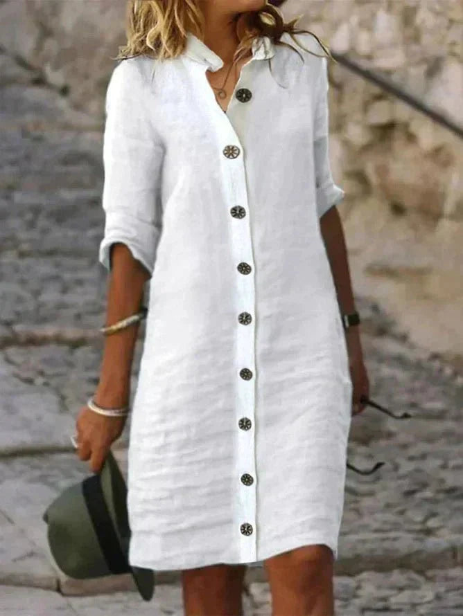 Komfortbrise | Legeres Hemdblusenkleid