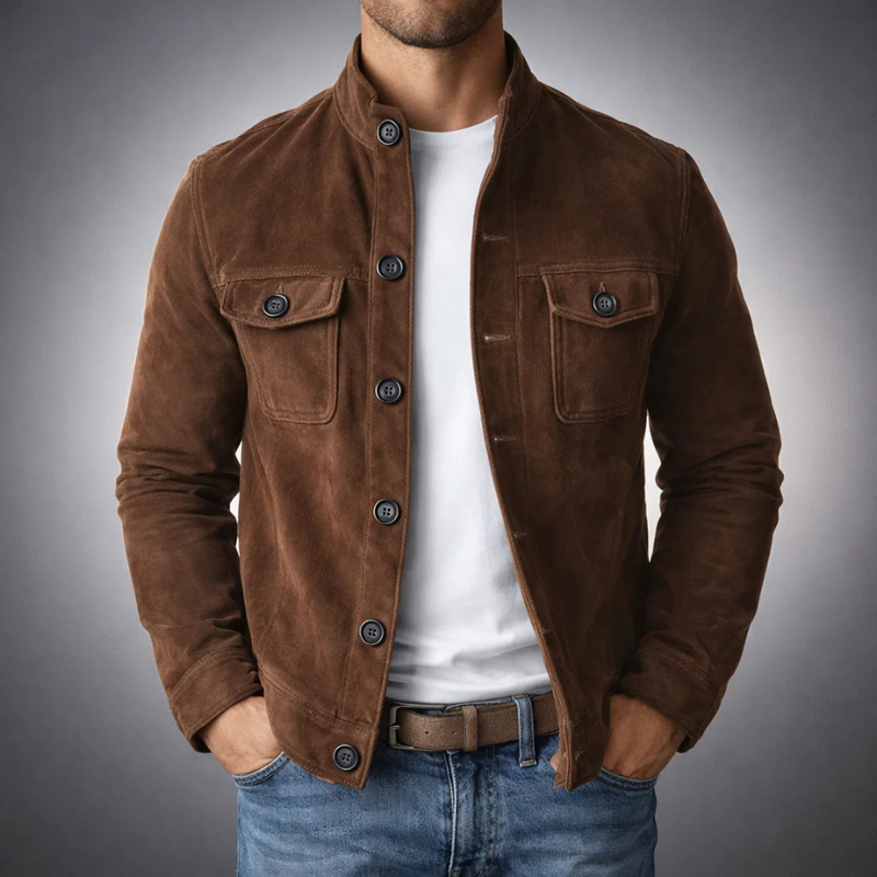 Wildlederglanz | Elegante Wildlederjacke