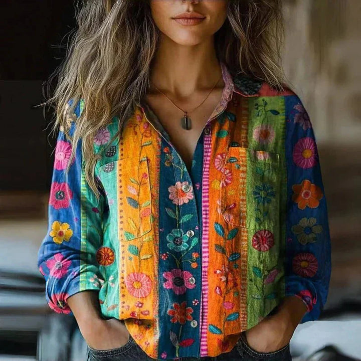 Retrodruck | Bedruckte Bluse