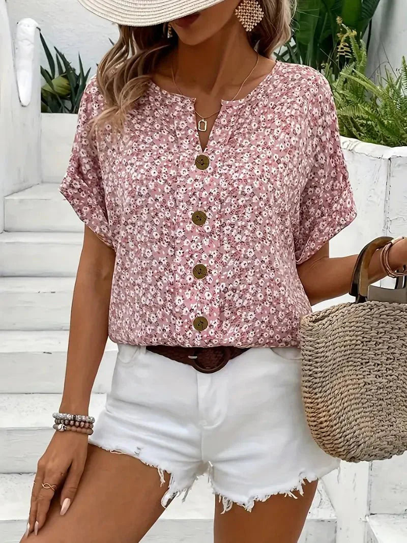 Wildblüte | Bluse mit Kragen