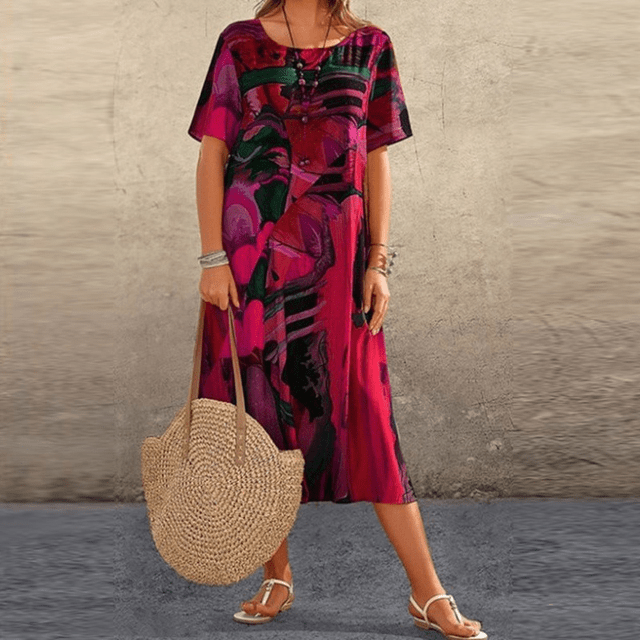 Kunstwerk | Schickes bedrucktes Kleid