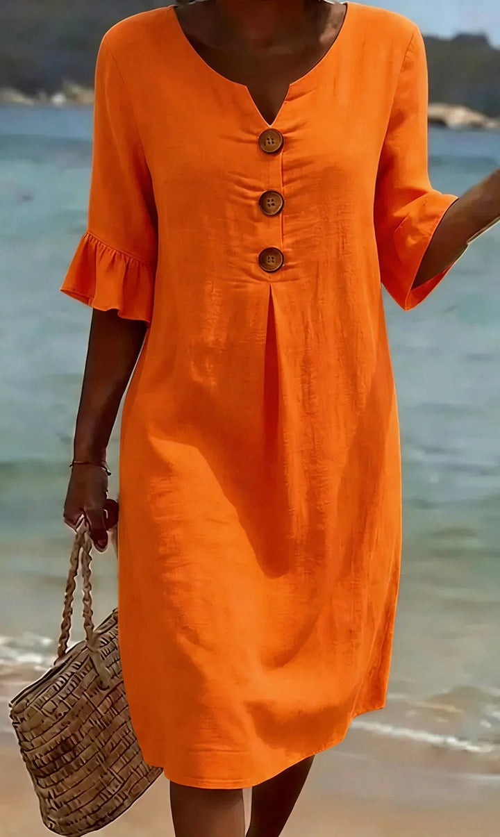 Naomi Shiftkleid in Orange