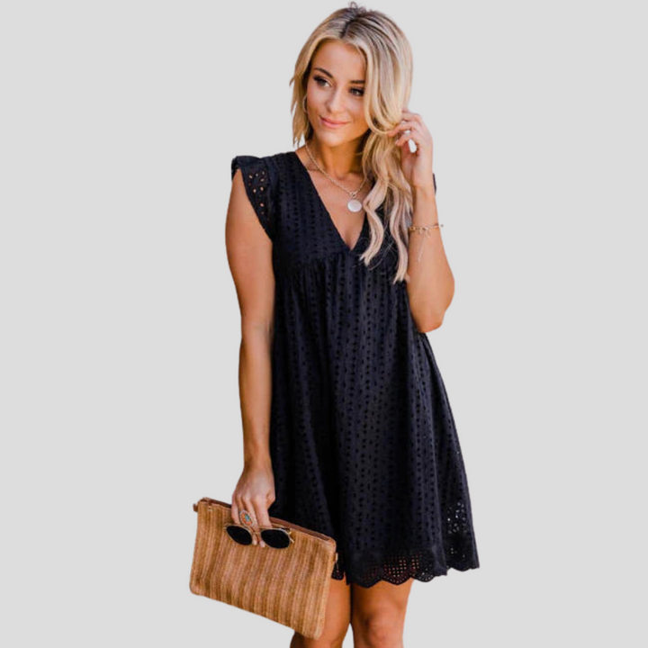 Elspethsommer | Sommerkleid mit Taschen, Spitze & Integrierten Shorts
