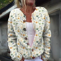 Blütenwärme | Cardigan mit Blumenprint