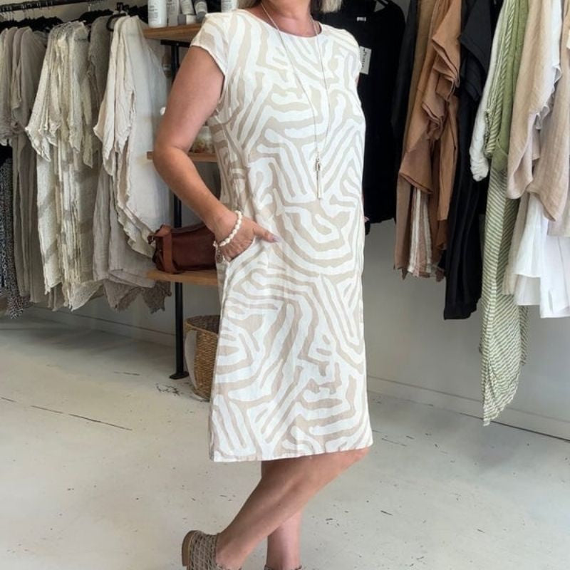 Aliesommer | Sommerkleid mit Rundhalsausschnitt