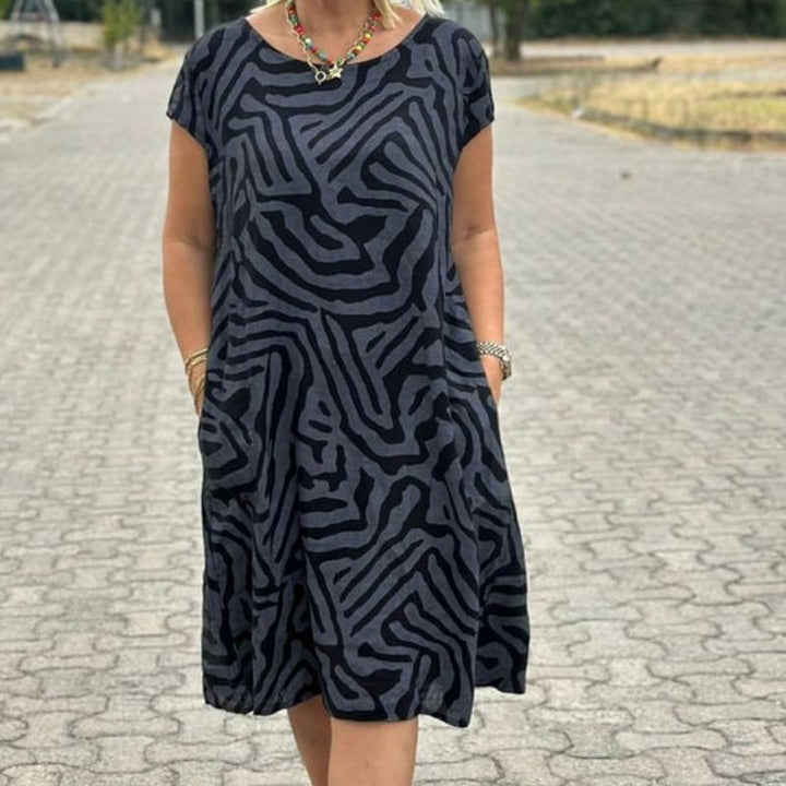Aliesommer | Sommerkleid mit Rundhalsausschnitt